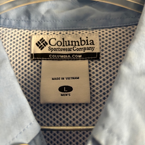 Columbia Men's PFG Bahama II Short Sleeve Utility Shirt, Size L - Picture 9 of 15